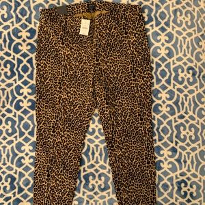 J. Crew Leopard Print Winnie Pants NWT